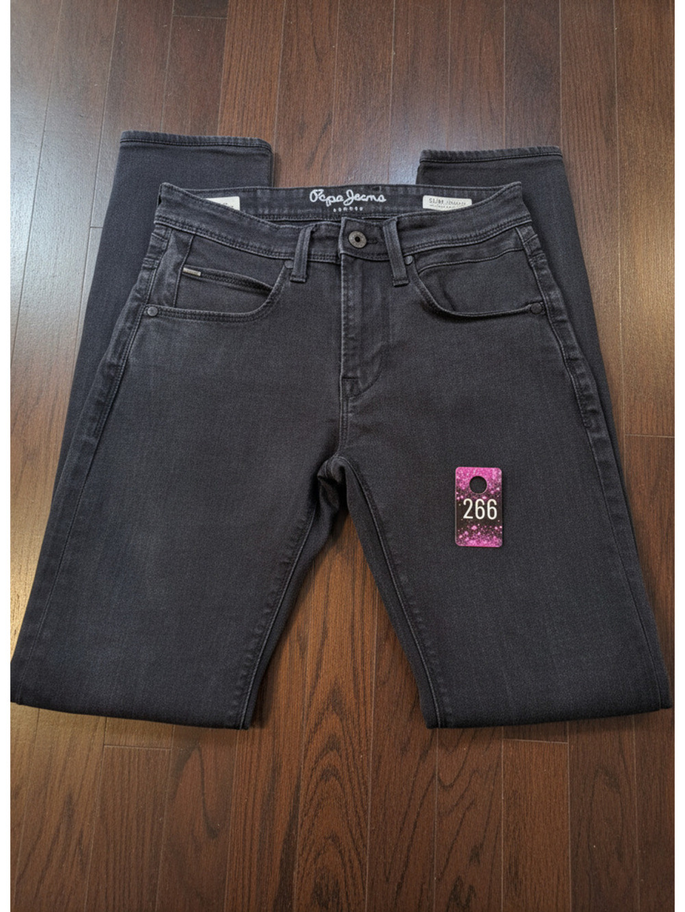 Pepe Jeans Slim Vapour Power Flex Black Slim Fit Jeans